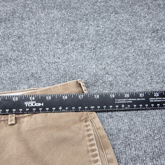 Peter Millar Mens Brown Chinos Pants Size 34 Cotton Flat Front Casual - Picture 6 of 9
